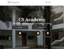 Tablet Screenshot of csacademy.in